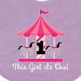 thumbnail image 4 of Inktastic 1st Birthday Party Carousel Horse Girls Baby Bib, 4 of 4