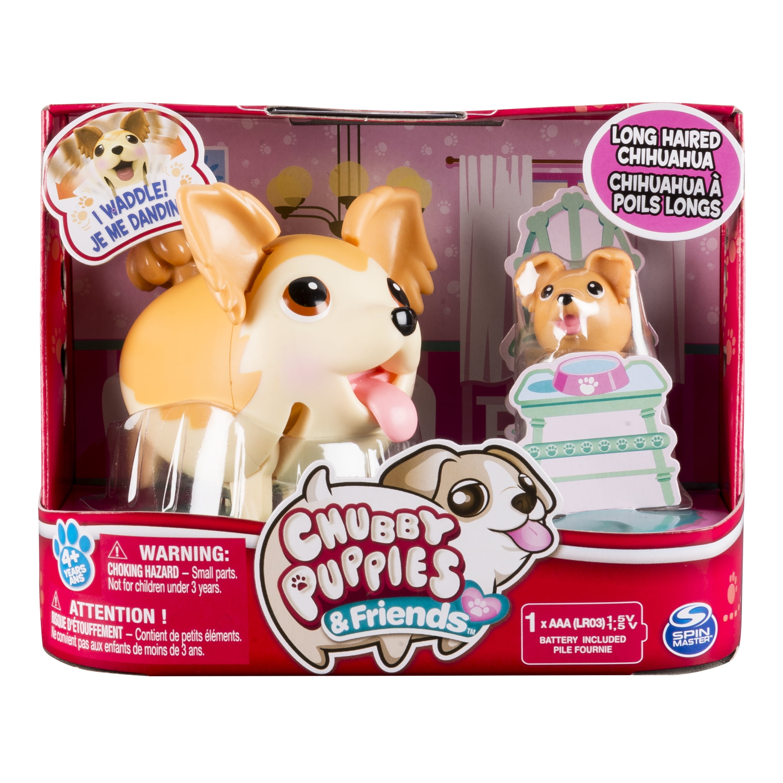 Chubby Puppies Friends Long Haired Chihuahua Styles May Vary Walmart Com Walmart Com