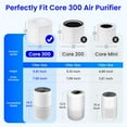 thumbnail image 2 of Upgraded Core 300 Replacement Filter Compatible with Core 300 and Core 300S Air Purifier, H13 True HEPA, High-Efficiency Activated Carbon, Replace Core300-RF, White, 2-Pack, 2 of 5