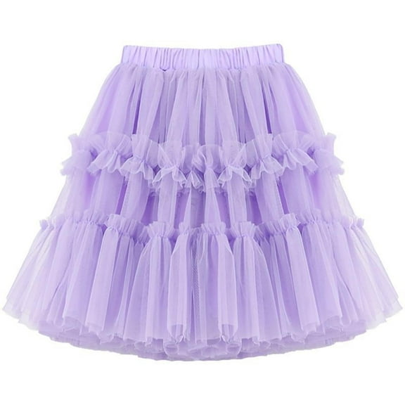Mgmyaa Kids Tutu Skirts Layered Tulle, Fit 2-14 yrs Little & Big Girls for Dance Party Costume