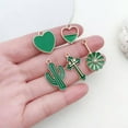 thumbnail image 5 of U8MO 10pcs green Enamel Charms Pendant For DIY Jewelry Making Handmade 30 Options-10pcs Cross 14x25mm, 5 of 9