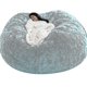 thumbnail image 1 of Puf Lazy Sofa Puf de piel artificial Puf (sin relleno), 1 of 2
