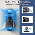 thumbnail image 3 of Full View Car Dashcam System, 360° 4 Channel Dash, 1080P Full HD Recording Car Dash Camera System with 32GB SD Card, Applicable to All Model (Upgraded Version（Four Sides）), 3 of 7