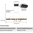 thumbnail image 3 of SHILIU-Modern Pendant Light, 55W Dimmable LED Chandelier with Remote, Linear Kitchen Island Pendant Lighting, Black Wave Hanging Light Fixture for Dining Table Living Room Bedroom (L59 Adjustable), 3 of 4
