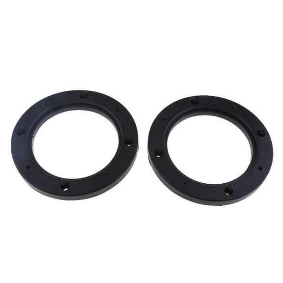 2pcs Black 4inch Car Stereo Audio Speaker Mounting Spacer Rings Adaptor