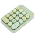 thumbnail image 3 of Teclado numérico inalámbrico AJAZZ con teclas de chocolate para cambiar la dirección del juego AK18 2.4G Verde, 3 of 14