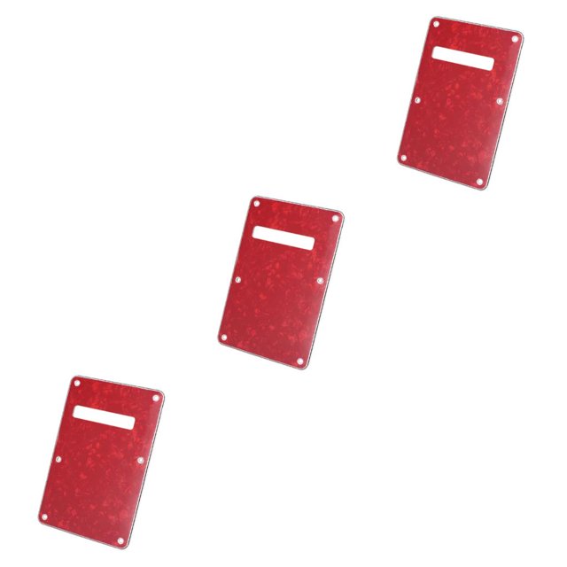 Injueey 2 piezas de placa trasera de guitarra, cubierta trasera de trémolo, piezas de repuesto para zurdos, conveniente placa rascadora con 6 tornillos, Type1 NO1 Injueey CBP464342
