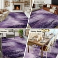 thumbnail image 5 of 5'x7' Area Rugs for Living Room Bedroom, Purple Mountain Washable Rug Carpet Runner Indoor Outdoor, Misty Forest Nature Woodland Pine Tree Landscape Non Slip Floor Mats Area Rug for Kitchen, Nursery, 5 of 8