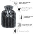 thumbnail image 4 of Hot Water Bottle with Cover, 2L PVC Hot Water Bag for Neck, Shoulder Pain and Hand Feet Warmer, Menstrual Cramps, Hot Compress and Cold Therapy(Deep Grey), 4 of 8
