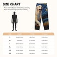 thumbnail image 3 of Fotbe Vintage Starry Sky Labrador A Pantalones de Pijama para Mujer, Pantalones de Dormir, Pantalones Pj con Cordón y Bolsillos-3X-Large, 3 of 6