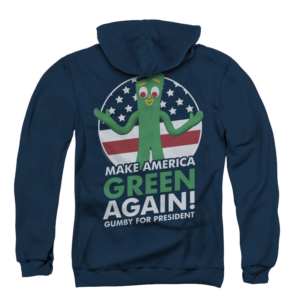 Gumby FOR PRESIDENT Licensed Adult Sweatshirt Hoodie 