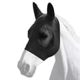thumbnail image 2 of Máscara antimoscas de malla suave con orejas y protección UV para caballos, 2 of 9