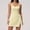 Yellow, variant on AEXTO Tennis Dress with Built in Shorts and Bra Athletic Dress for Women Summer Cut Out Twisted Golf Workout Dress