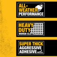 thumbnail image 2 of Cinta adhesiva DEWALT, ultrarresistente, 48 mm x 27,4 m, negra, 2 rollos, 2 of 5