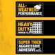 thumbnail image 2 of Cinta adhesiva DEWALT Ultra Tough de 48 mm x 9 m, 12 unidades, color negro, 2 of 5