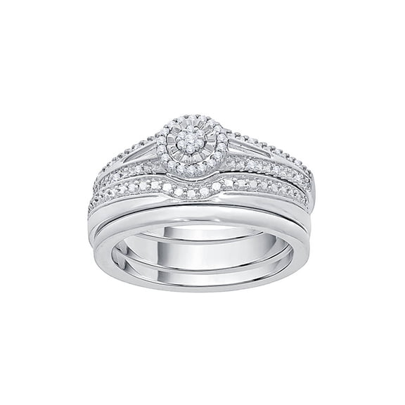 KATARINA Diamond Bridal Set in 14K Gold (1/8 cttw, I-J, I1-I2)