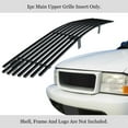 thumbnail image 2 of APS Compatible with GMC Jimmy & Sonoma 1998-2003 Main Upper Stainless Steel Black 8x6 Horizontal Billet Front Grill Grille Insert G85046J, 2 of 7