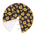 thumbnail image 3 of Salouo Royal Blue Plaid Sunflower Christmas Tree Skirt 48" Farmhouse Christmas Decorations Snowman Xmas Tree Skirt Tree Mat for Holiday Party Decor, 3 of 8