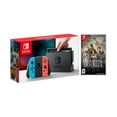 thumbnail image 1 of Nintendo Switch Console Joy-Con Rouge/bleu Bundle avec Octopath Traveler NS Disque de Jeu - Nouveau Jeu 2019!, 1 of 8