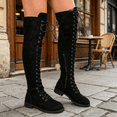 thumbnail image 5 of ATENAR Boots for Women,Knee High Boots,Over the Knee,Fashion,Low Heel,Black,42(US:9), 5 of 8