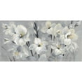 thumbnail image 3 of Vassileva, Silvia 18x11 Black Modern Framed Museum Art Print Titled - Flowers on Gray, 3 of 5