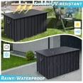 thumbnail image 6 of 190 Gallon Metal Deck Box, Waterproof Steel Outdoor Box, Large Patio Furniture Storage Cabinet, Lockable Storage Bench for Porch Package Delivery, Pillows, Cushions, Pool, Tools, Backyard, Grey, 6 of 10