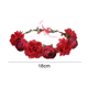 thumbnail image 2 of Corona de flores de rosa ajustable para mujeres y niñas, diadema romántica, tocado para bodas y fiestas de cumpleaños., 2 of 5
