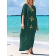thumbnail image 2 of Bsubseach Fashion kaftan Dresses for Women Plus Size Swimsuit Cover up Summer Maxi Moomoo Dresses, 2 of 5