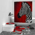thumbnail image 6 of Environmentally friendly polyester waterproof printed animal bathroom shower curtain, household partition curtain, 70“x 70”, 6 of 8