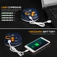 thumbnail image 3 of Luz de camping portátil, 4800 mAh, recargable por USB, para tienda de campaña con base magnética, lámpara LED impermeable IP65 con 4 modos de iluminación para camping, senderismo y cuevas., 3 of 5