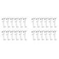 thumbnail image 1 of 2.5 Inch Valance Clips Window Blind Clips Clear Plastic Valance Retainer Holder Hidden Valance Clips(24 Pieces), 1 of 6
