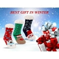 thumbnail image 7 of 3 Pairs Kids Boys Girls Slipper Socks Winter Sherpa Lined Fuzzy Warm Soft Non Skid, 7 of 7