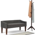 thumbnail image 2 of Trent Home 50" W Contemporary Upholstered Fabric Bench in Dark Gray, 2 of 9