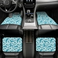 thumbnail image 7 of Yiaed Winter Warmth Blue Knitted Print Carpet Floor Mats for Cars, Auto Accessories Front & Rear Car Floor Mats Car Floor Foot Mat Sets of 4 Pieces, 7 of 7