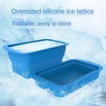 thumbnail image 5 of 2PC Ice Block Mold Extra Large for Ice Bath Cold Plunge Tub Chiller Cooler Collapsible Stackable SiliconeMold Ice Tray,BBlue, 5 of 5