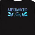thumbnail image 4 of Inktastic Mermaid Vibes Text in Blues Boys or Girls Long Sleeve Toddler T-Shirt, 4 of 5