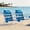 Blue stripe 2, variant on WILDYEE 2pcs Double Camping Chair,Beach Chairs with Cup Holder Heavy Duty Folding Loveseat for Outside Lawn Patio (Blue Stripe)