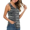 thumbnail image 2 of Airmenty Women's Summer Sleeveless V-Neck T-Shirt Casual Tank Tops Basic Blouse Shirts, 2 of 5