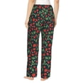 thumbnail image 3 of Balery Strawberry print Women's Pajama Pants,Ultra Lightweight Pjs,Lounge Pant-Small, 3 of 9