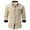 AB02-Khaki, variant on Lumtrix Mens Business Dress Shirts Long Sleeve Casual Button Down Shirt Formal Inner Collar Contrast Shirt for Men Wedding with Pocket Khaki 3XL
