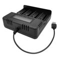 thumbnail image 2 of Cargador de batería inteligente Bsvklp con 4 ranuras pantalla LCD USB para batería AA AAA 26500, 2 of 9