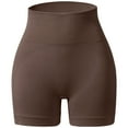 thumbnail image 4 of Women's High Waisted Fitness Shorts - 4-Way Stretch Non-See-Through Yoga Running Shorts - S-L, 4 of 4
