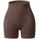 thumbnail image 3 of Gibobby Leggings cortos deportivos mujer para yoga Pantalones cortos de cintura alta para mujer Fitness entrenamiento atlético correr Yoga pantalones (Café,M), 3 of 4