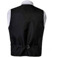 thumbnail image 2 of Men's Premium Solid Vest - Necktie – Bow Tie - Pocket Square 4 Piece Set for Suits & Tuxedos, 2 of 4