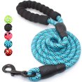 thumbnail image 1 of Durable Dog Leash, Strongest 1/2 Inch Diameter Rock Climbing Rope Leash with Comfortable Padded Handle and Reflective Threads, Heavy Duty Braided Leash for Small Medium Large Dogs?5 FT? B, 1 of 5