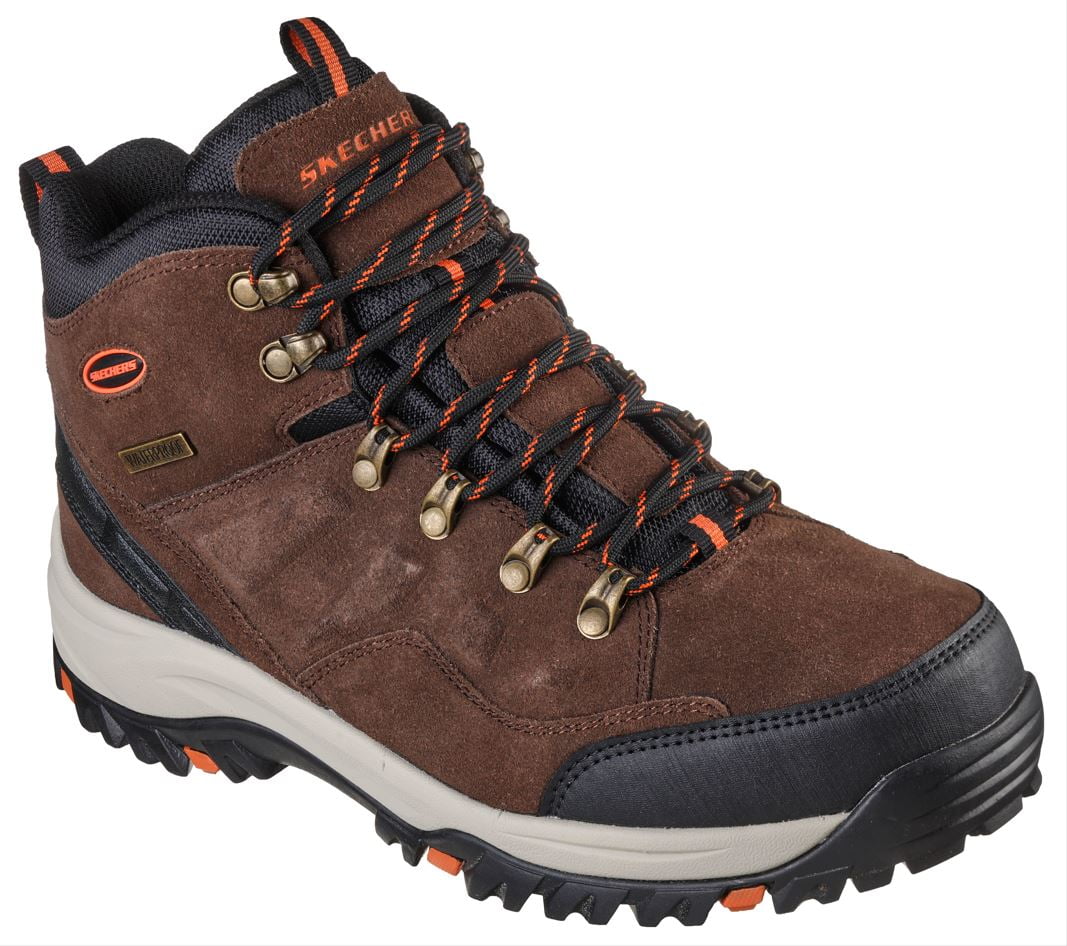 Skechers Men's Relaxed Fit Relment Pelmo Lace Up Waterproof Hiking Boot Walmart.com