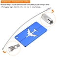 thumbnail image 4 of Uxcell 7.5x4.5cm Aluminium Luggage Tag Identifier Card Holder for Travel Blue 3Pack, 4 of 6