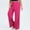 Hot Pink, variant on Swuxness Women Casual Straight Leg Pants, Women Plus Size Long Pants, Women Solid Color High Waisted Loose Fitted Lifting Butt Running Wide Leg Yoga Pants Hot Pink, XXL
