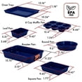 thumbnail image 2 of Prime Cuisine Nonstick Ceramic Bakeware Set – 8 Piece Baking Pans Set, Oven Safe to 450°F, Includes Muffin Pans, Cookie Sheets, Loaf, Roaster, Round & Square Pans, BPA-Free, 2 of 6