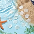 thumbnail image 4 of Flat Round Shell Charms White Capiz Shell Discs Charms Natural Mother of Pearl Seashells Charm for Earring Necklace Jewelry Making, 4 of 7